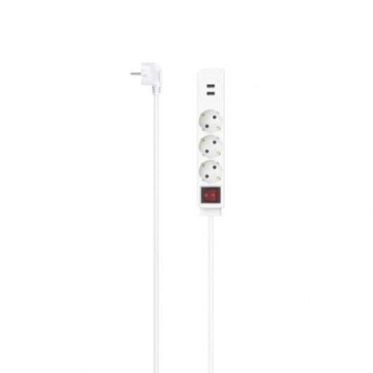 Regleta Hama 00223181 5 Tomas 3 AC 2 USB-A con Interruptor y Protección
