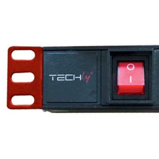 Regleta Phasak STRIP-81V 8 Tomas con Interruptor y Cable 2 m Negro Rojo