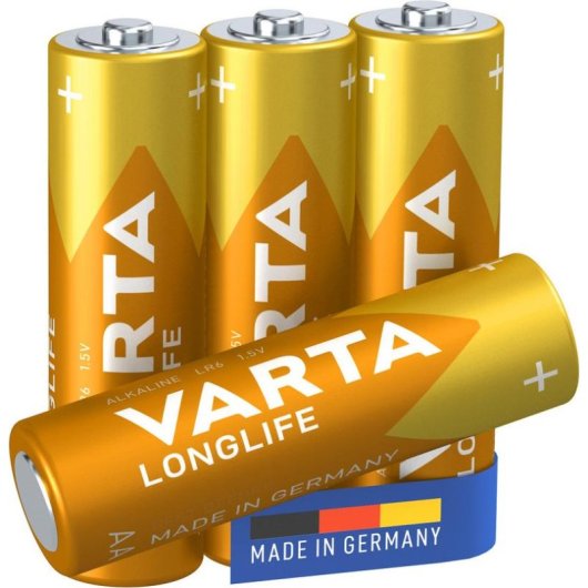 Pila Varta 04106 AA Alcalino 1,5 V 4 piezas Oro Amarillo