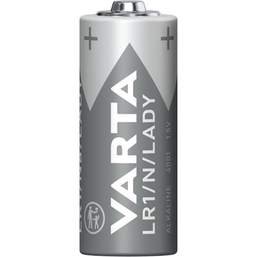 Pila Varta -4001 Alcalina 1,5 V Cilíndrica LR1 880 mAh Gris Plata