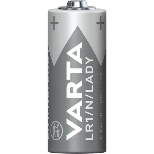 Pila Varta -4001 Alcalina 1,5 V Cilíndrica LR1 880 mAh Gris Plata