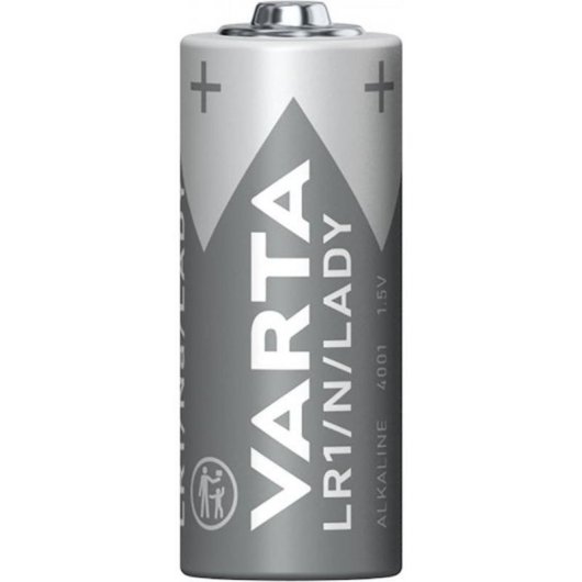 Pila Varta -4001 Alcalina 1,5 V Cilíndrica LR1 880 mAh Gris Plata
