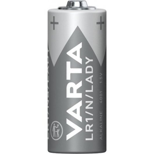 Pila Varta -4001 Alcalina 1,5 V Cilíndrica LR1 880 mAh Gris Plata