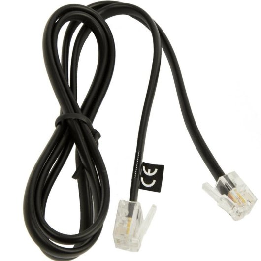Cavo telefonico Jabra 8800-00-101 RJ-9 a RJ-6 maschio nero 50 cm