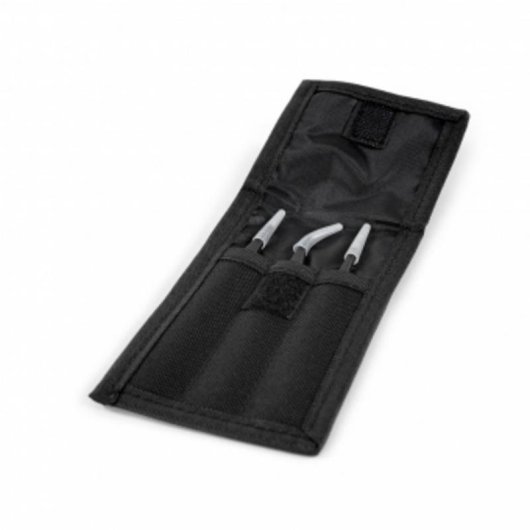 Pinças de precisão iFixit Pro 3 unidades aço preto 127 mm