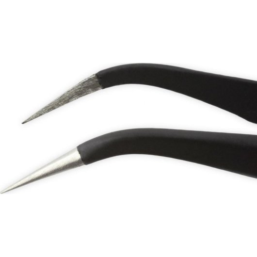Pinças de precisão iFixit Pro 3 unidades aço preto 127 mm