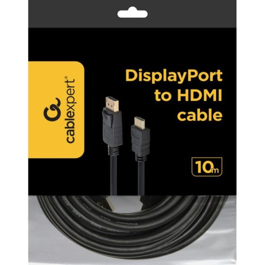 Kabel DisplayPort nach HDMI Gembird CC-DP-HDMI-10M 10 m schwarz