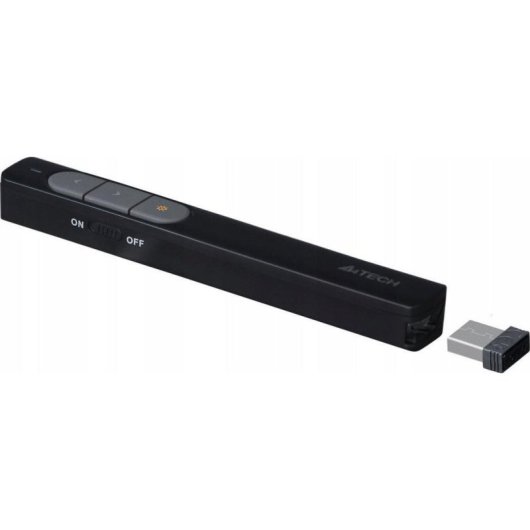 Presentador A4Tech LP15 Negro Inalámbrico 2.4 GHz Láser Rojo 100 m