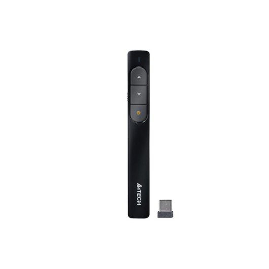 Presentador A4Tech LP15 Negro Inalámbrico 2.4 GHz Láser Rojo 100 m