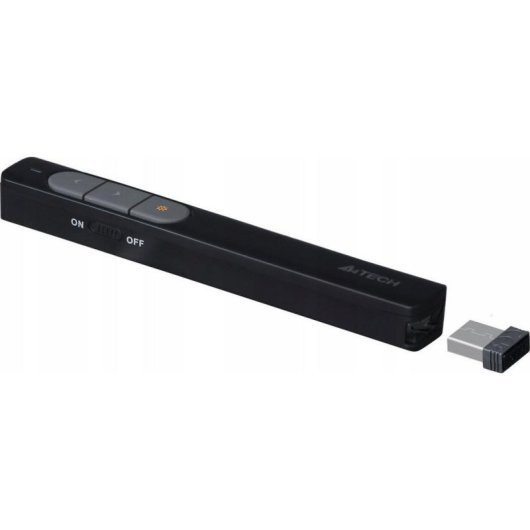 Presentador A4Tech LP15 Negro Inalámbrico 2.4 GHz Láser Rojo 100 m
