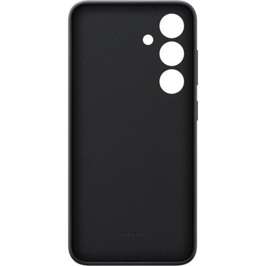 Funda para móvil Samsung Vegan Leather Case Cover PU cuero negra para Galaxy S24