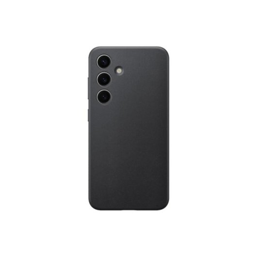Funda para móvil Samsung Vegan Leather Case Cover PU cuero negra para Galaxy S24