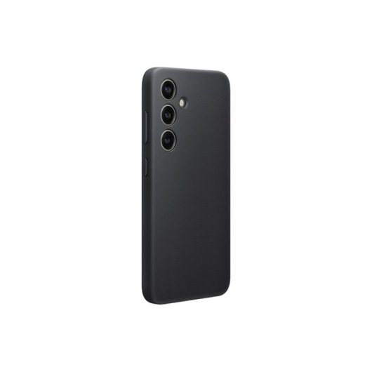 Funda para móvil Samsung Vegan Leather Case Cover PU cuero negra para Galaxy S24