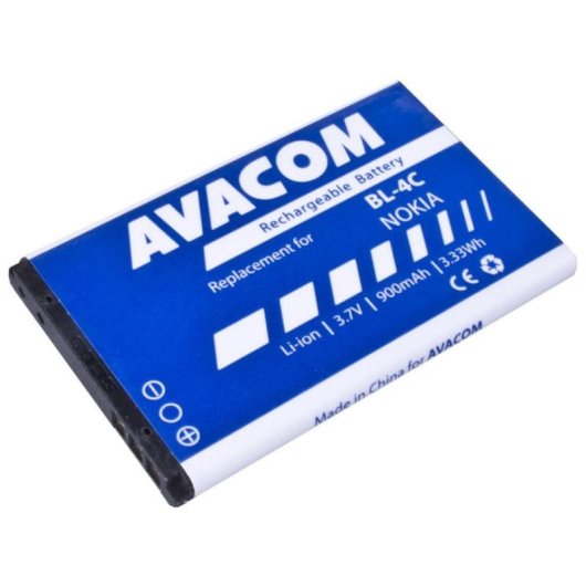Batterie Avacom BL-4C pour Nokia 6300 Ions de Lithium 900 mAh