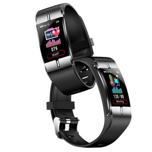 Bracciale attività Maxcom FW34 Bluetooth TFT Argento 10 giorni Monitor Cardio