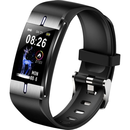 Bracciale attività Maxcom FW34 Bluetooth TFT Argento 10 giorni Monitor Cardio