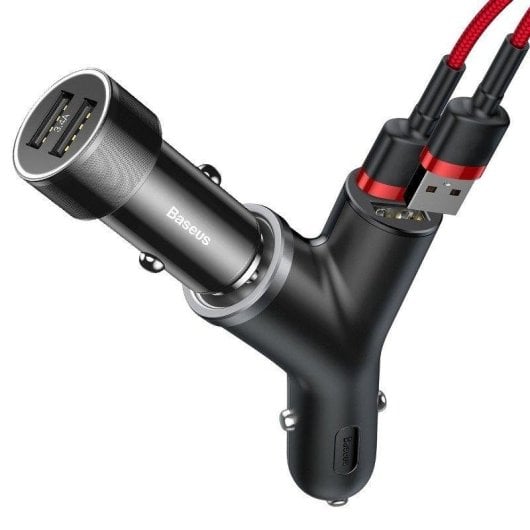 Auto-Ladegerät Baseus CCALL-YX01 2 USB-A Ports 3.4A Schwarz