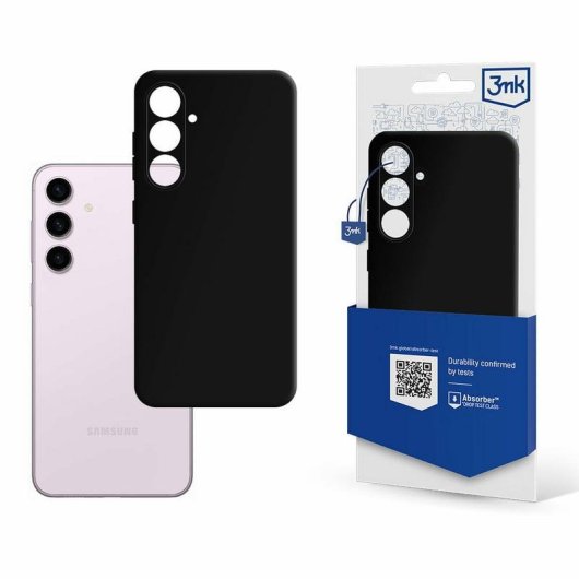 Funda para móvil 3MK Matt Case Plecki TPU Negra resistente para Galaxy S24