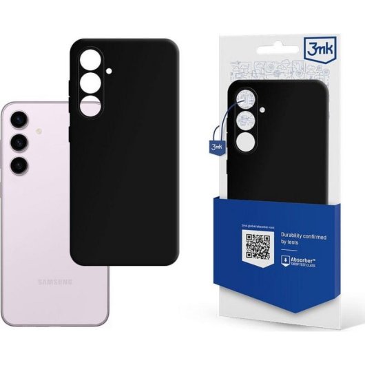 Funda para móvil 3MK Matt Case Plecki TPU Negra resistente para Galaxy S24
