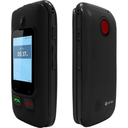 Estar Digni Flip 2G 2.4" Pantalla Dual SOS Negro Rojo