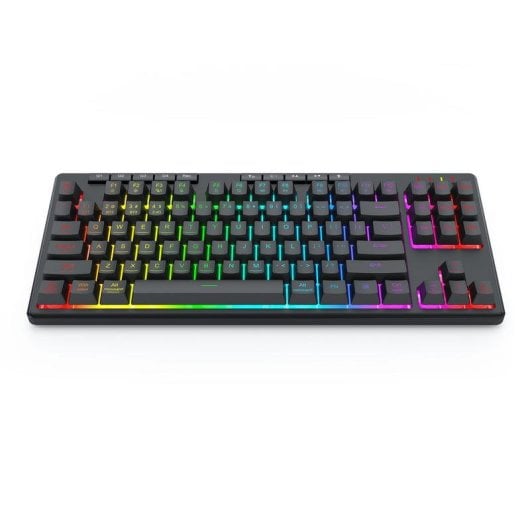 Teclado Redragon K516RGB-PRO Shiva 87 membrana compacto con RGB y triple conectividad