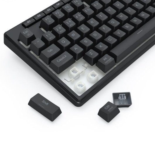 Teclado Redragon K516RGB-PRO Shiva 87 membrana compacto con RGB y triple conectividad
