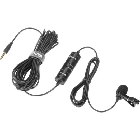 Micrófono Boya BY-M1S corbata omnidireccional condensador 6 m cable