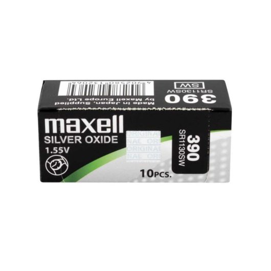 Pila Maxell SR1130SW Óxido de Plata 1,55 V Caja de 10 Unidades