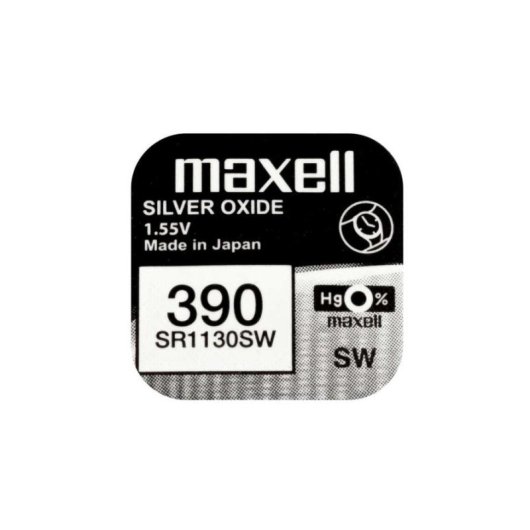 Pila Maxell SR1130SW Óxido de Plata 1,55 V Caja de 10 Unidades