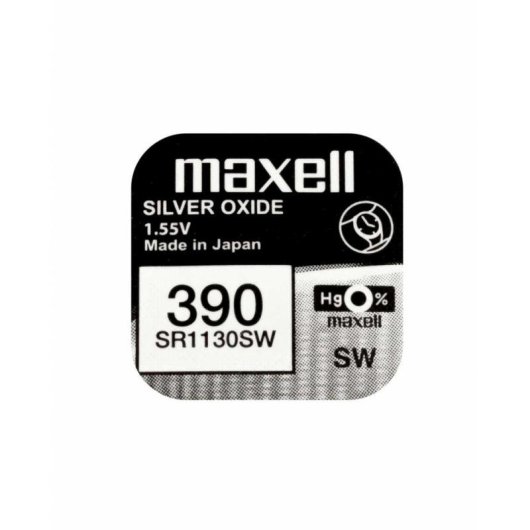Pila Maxell SR1130SW Óxido de Plata 1,55 V Caja de 10 Unidades