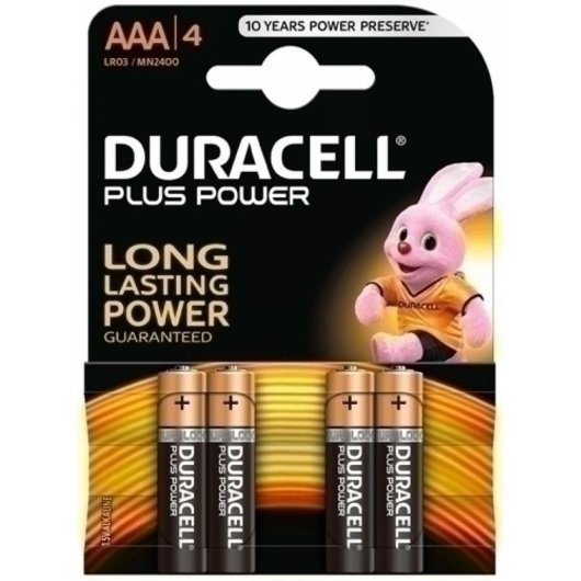 Pila Duracell AAA Alcalino 1,5 V 4 piezas