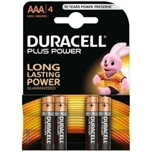 Pila Duracell AAA Alcalino 1,5 V 4 piezas