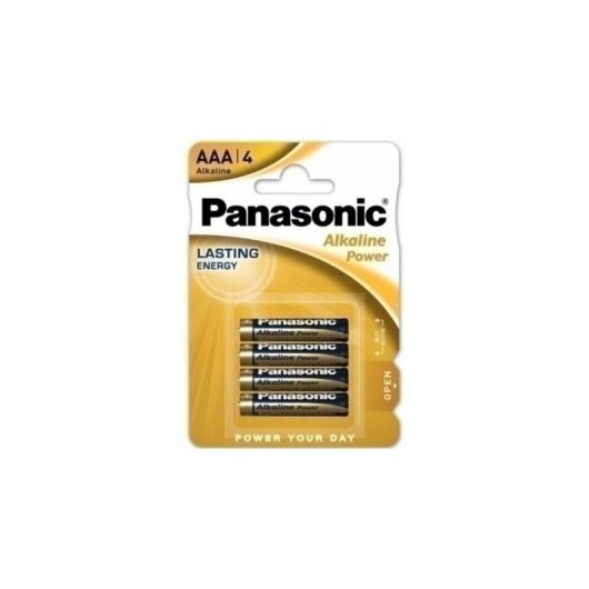 Alkaline-AAA-Batterie Panasonic LR03APB 1,5 V 4 Stück Blau Gold