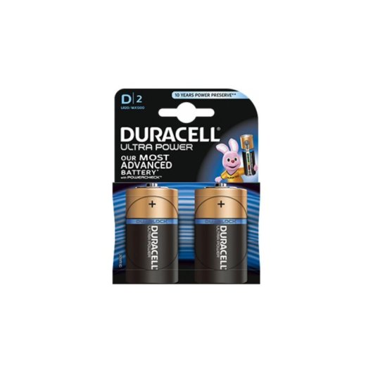 Pila Duracell Ultra Power D Alcalina 1,5 V 2 piezas