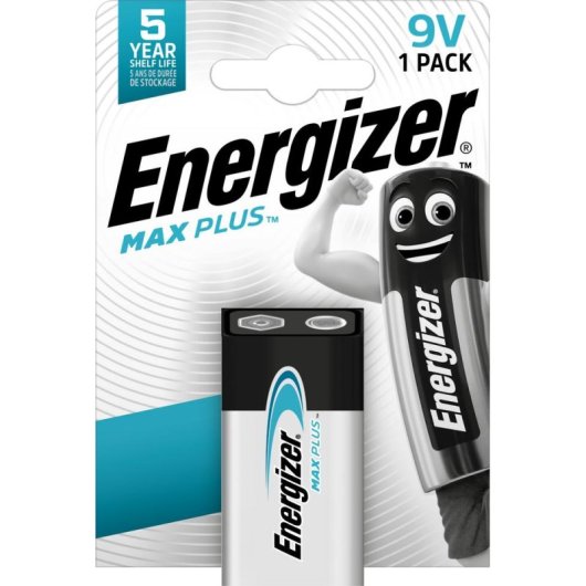 Batterie 9V Energizer Max Plus Einweg Blister 1 Stück