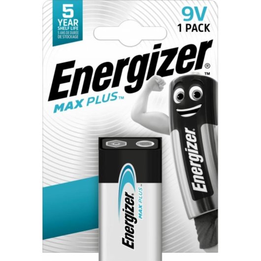 Batterie 9V Energizer Max Plus Einweg Blister 1 Stück