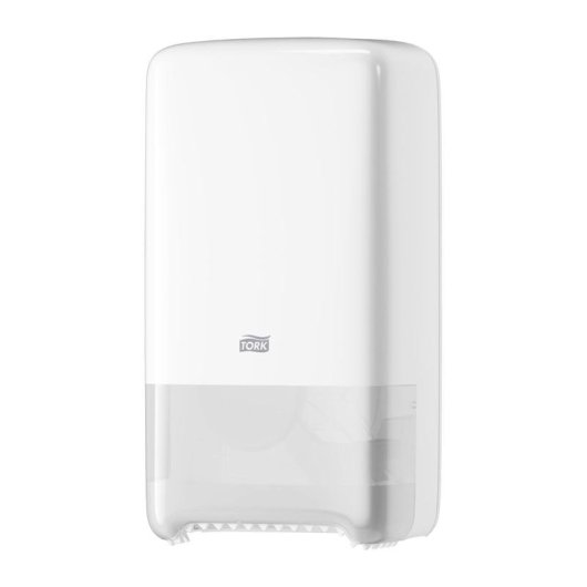 Distributeur de papier hygiénique Tork Mid-Size pour deux rouleaux Elevation blanc plastique