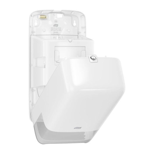Distributeur de papier hygiénique Tork Mid-Size pour deux rouleaux Elevation blanc plastique