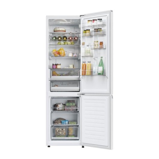 Kühlschrank Combi Haier HDPW5620CNPW No Frost 205cm 406L C Weiß WiFi IA