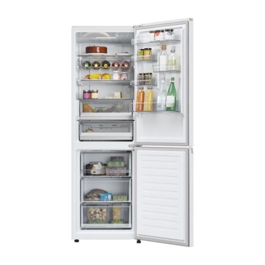 Kühlschrank Combi Haier HDPW5618CNPW No Frost 185cm 352L C Weiß WiFi IA