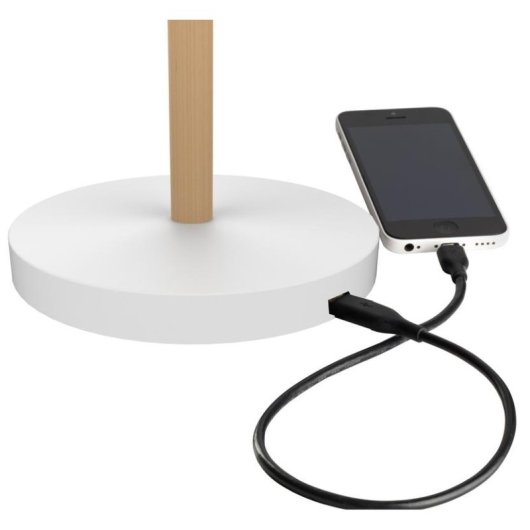 Lámpara de Escritorio LED Unilux Vicky Ajustable Haya Blanco