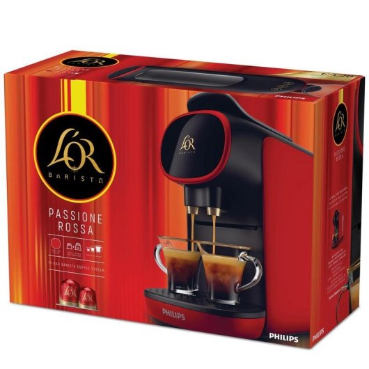 Máquina de café de cápsulas Philips L'OR Barista Passione Rossa 0,8 L 19 Bares 2 Xícaras