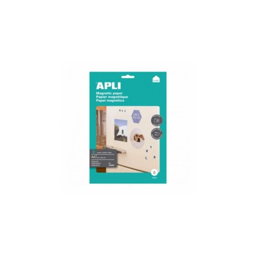 Magnetpapier A4 APLI 650 g/m² Pack 8 Blätter Inkjet-Druck