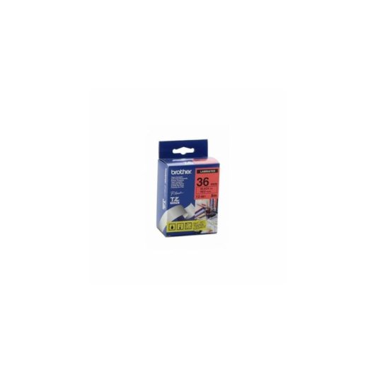 Fita para impressora de etiquetas Brother TZ-461 Preto sobre vermelho 3,6 cm