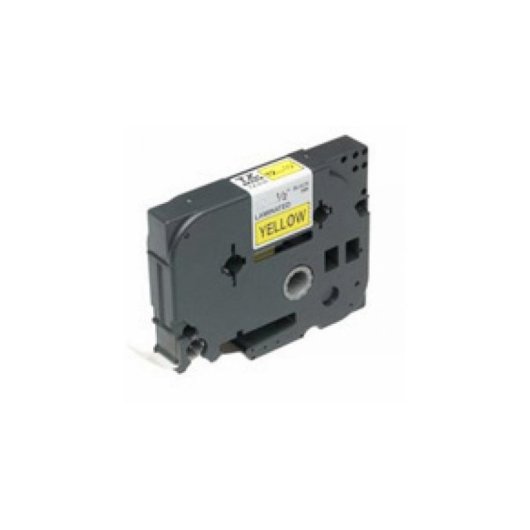 Cinta Brother TZ-651 Negro sobre amarillo 24 mm x 8 m para impresoras etiquetas