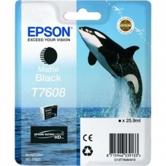 Cartucho de Tinta Epson T7608 Negro Mate 25,9 ml para SureColor SC-P600