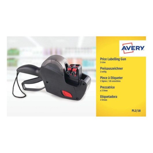Etiqueta Autoadesiva Avery PL2/18 Retângulo Branco Plástico