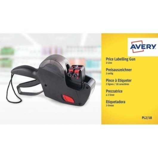 Etiqueta Autoadesiva Avery PL2/18 Retângulo Branco Plástico