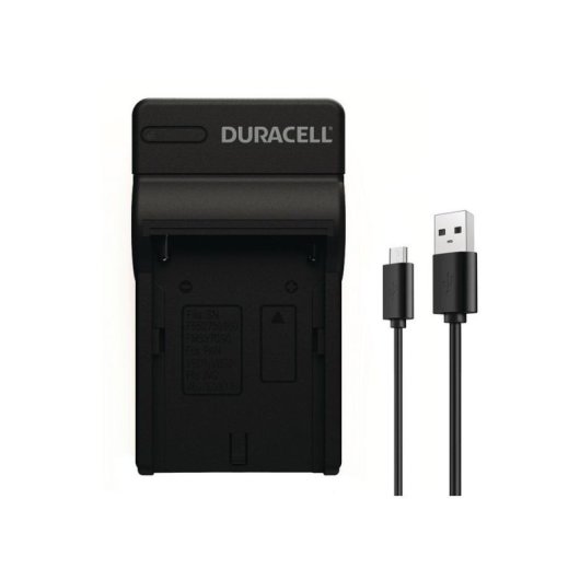 Cargador de baterías Duracell DRS5960 USB para Sony NP-F550 Negro