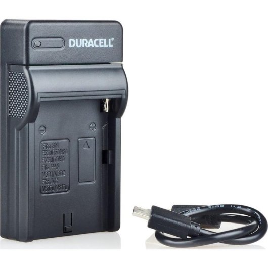 Cargador de baterías Duracell DRS5960 USB para Sony NP-F550 Negro